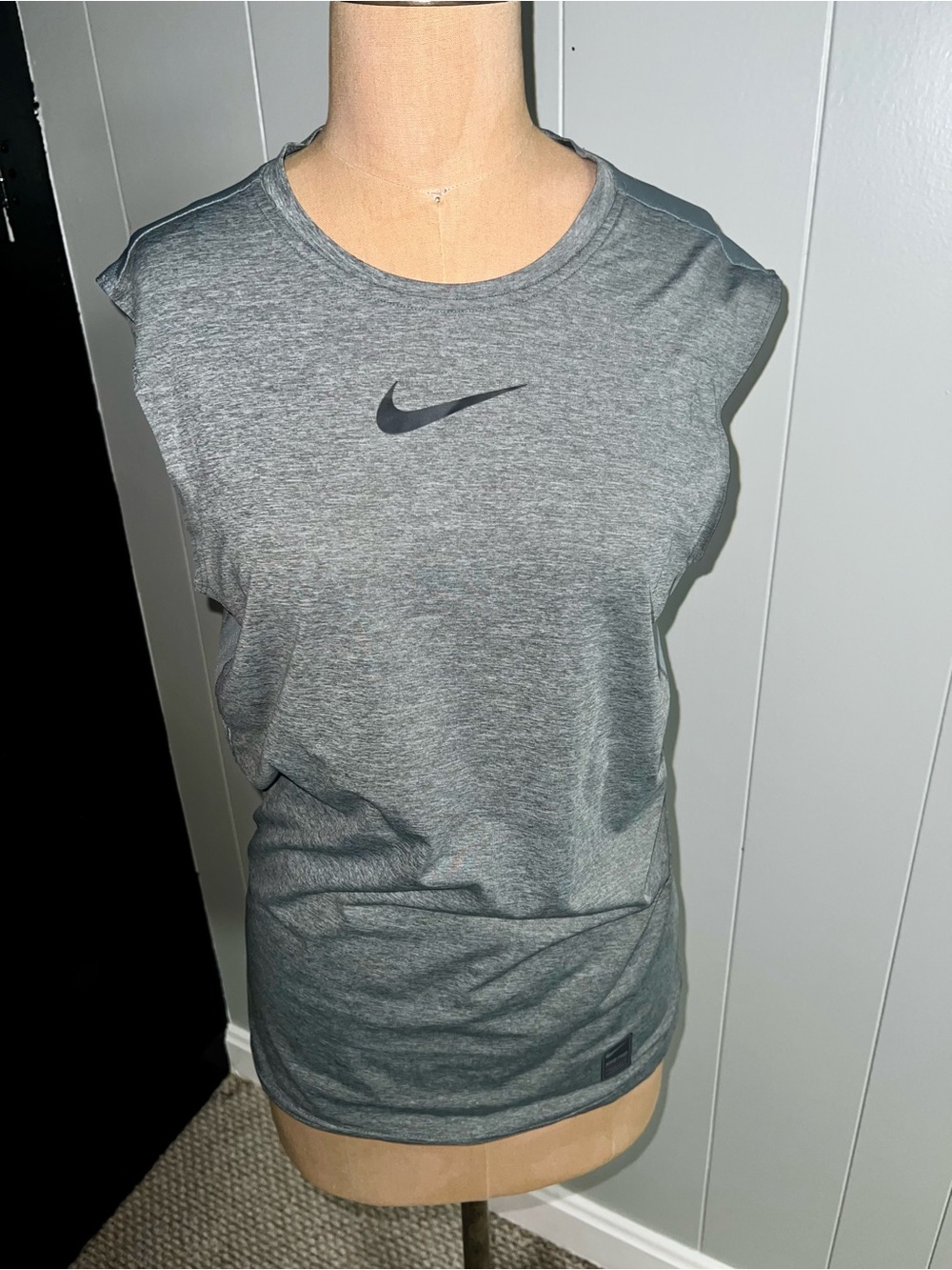 Nike Gray Sleeveless Dri-FIT Tank